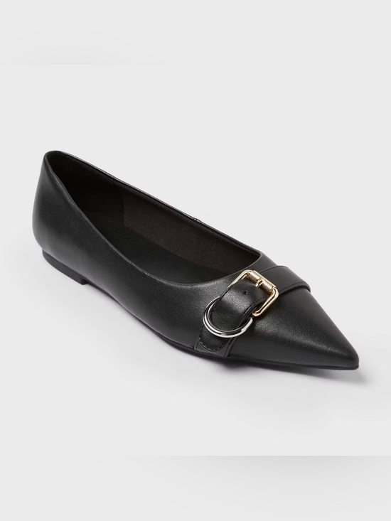 a new day Shoes - A New Day Target Valentina Pointed Toe Flats Buckle Memory Foam Size 6.5 New